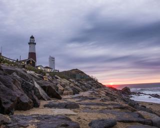 Lighthouse on Long Island. 